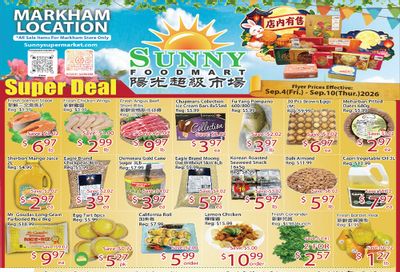 Sunny Foodmart (Markham) Flyer September 4 to 10