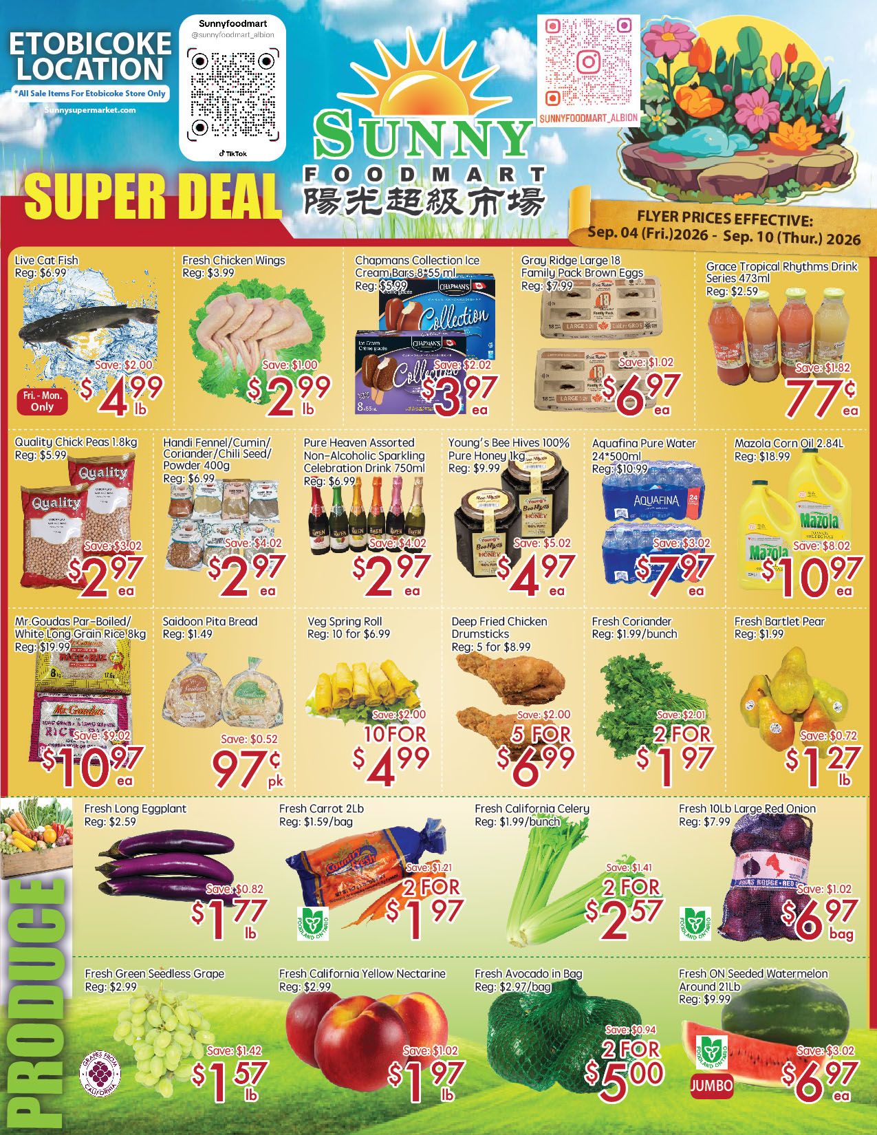 Sunny Foodmart (Etobicoke) Flyer September 4 to 10