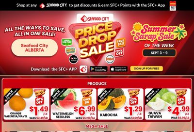Seafood City Supermarket (AB) Flyer September 3 to 9