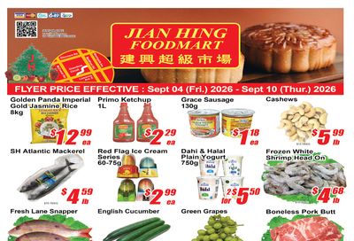 Jian Hing Foodmart (Scarborough) Flyer September 4 to 10