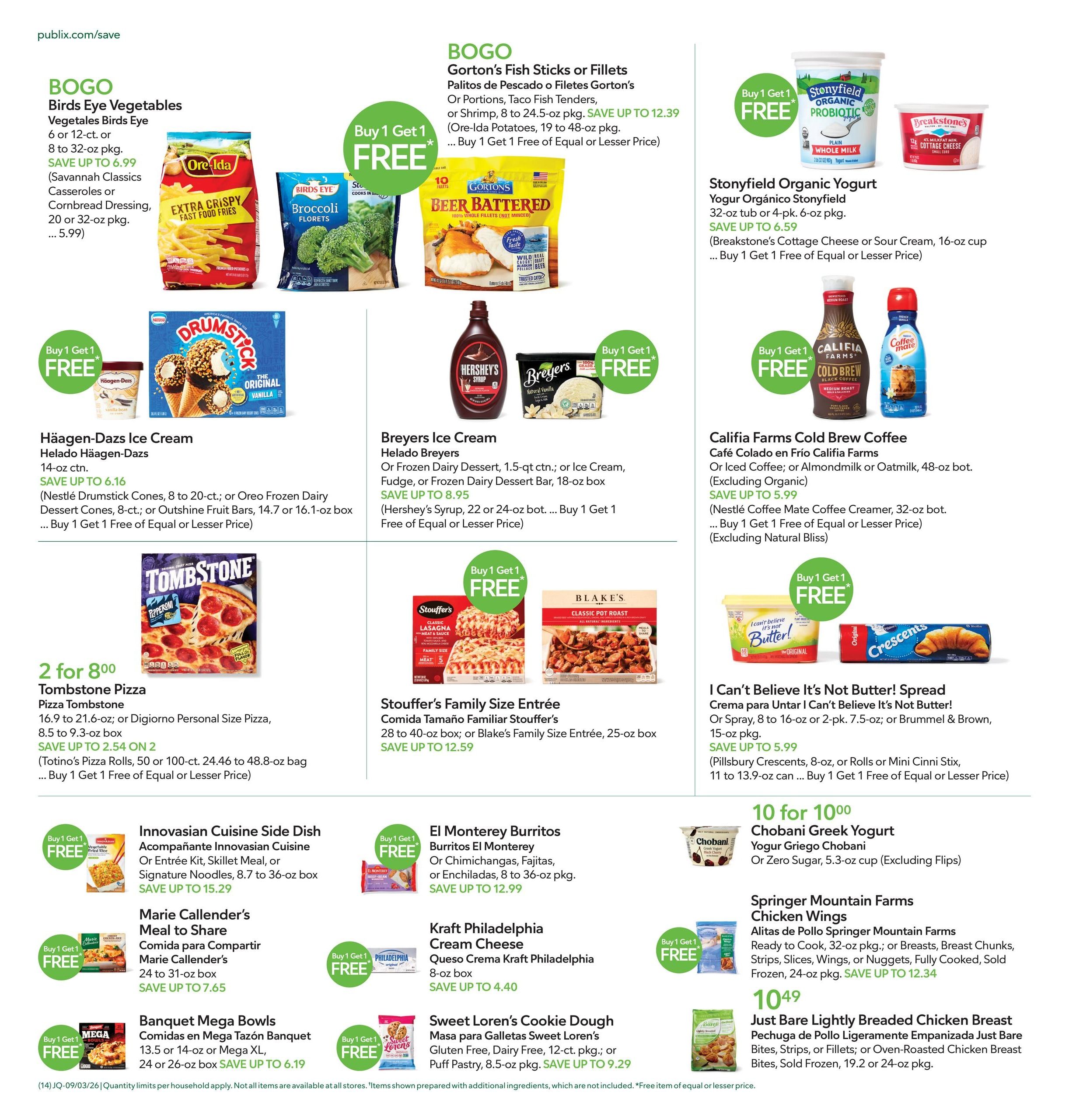 Publix (Jacksonville-Saint Augustine Area, FL) Anuncio Semanal Español Weekly Ad September 3 - 9, 2026