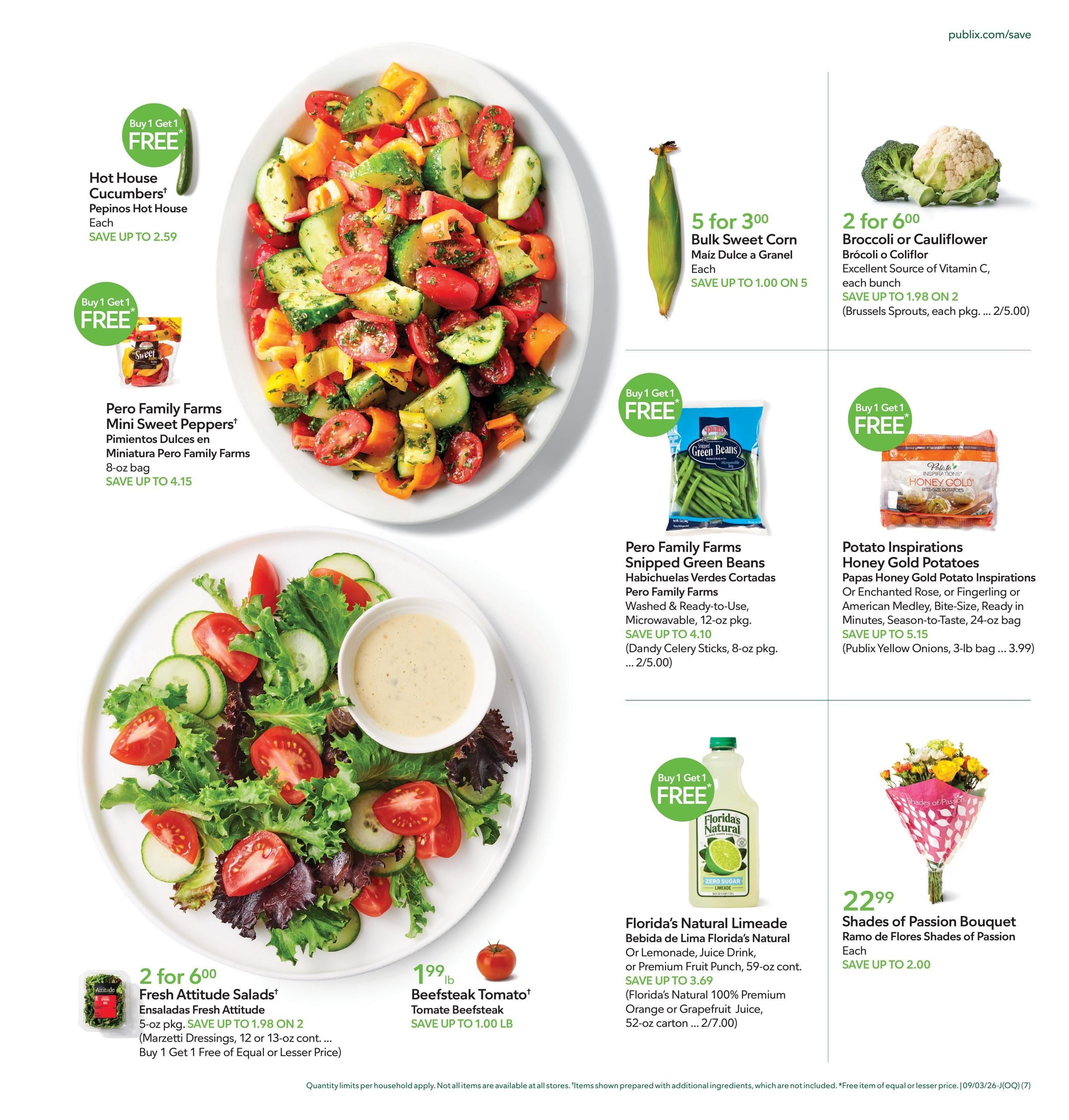 Publix (Jacksonville-Saint Augustine Area, FL) Anuncio Semanal Español Weekly Ad September 3 - 9, 2026