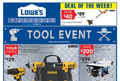 Lowe's Flyer July 9 to 15