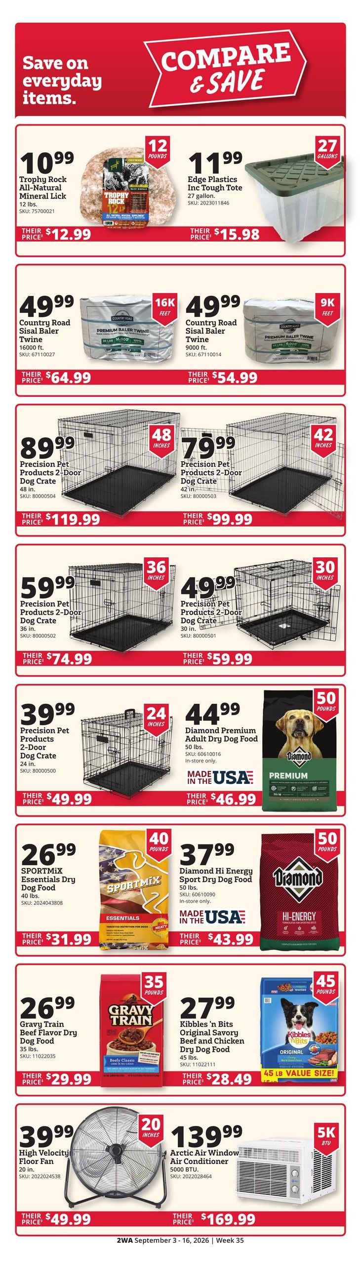 Rural King (Altamont Area, IL) Weekly Ad September 3 - 16, 2026