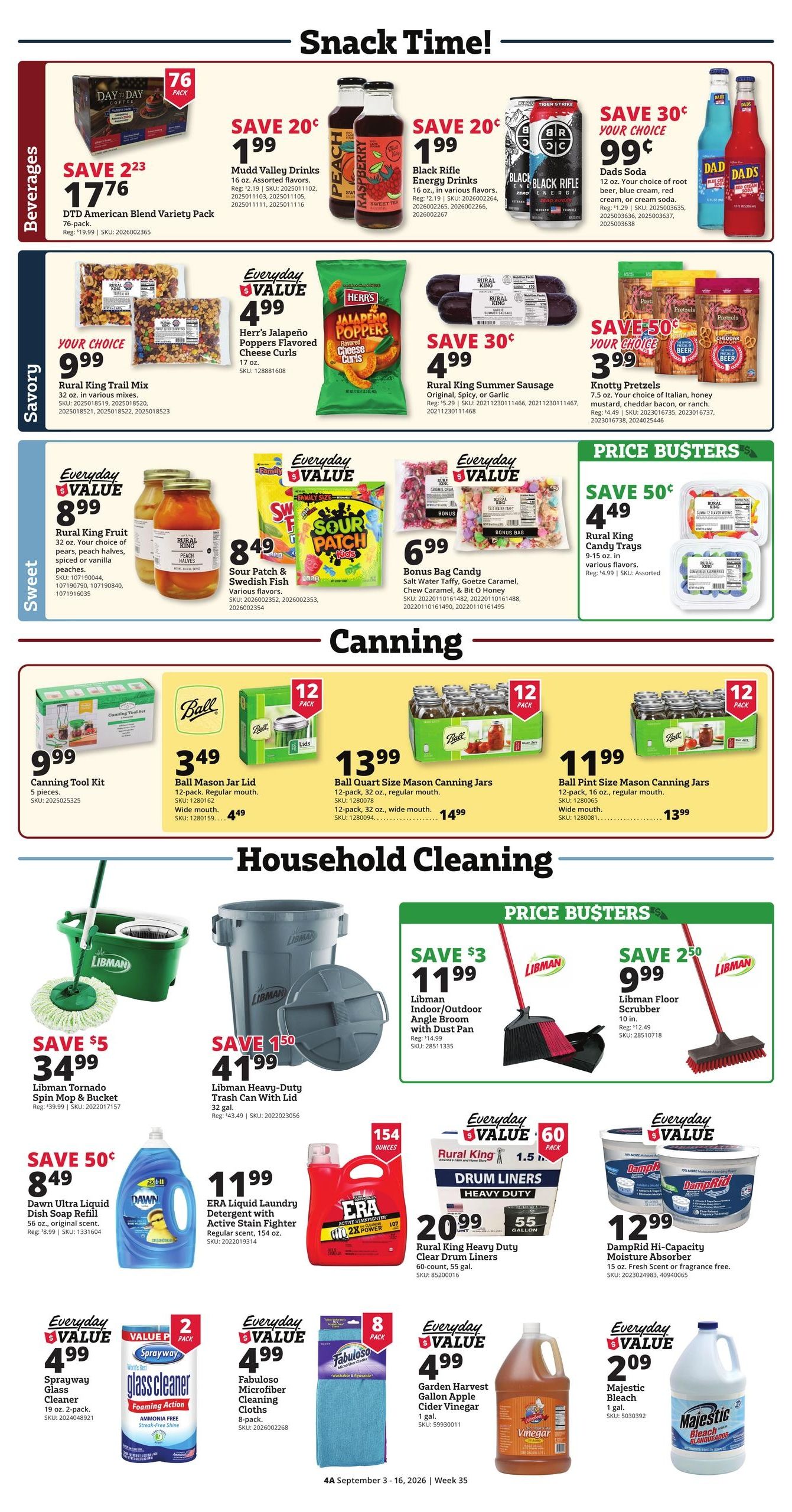 Rural King (Altamont Area, IL) Weekly Ad September 3 - 16, 2026