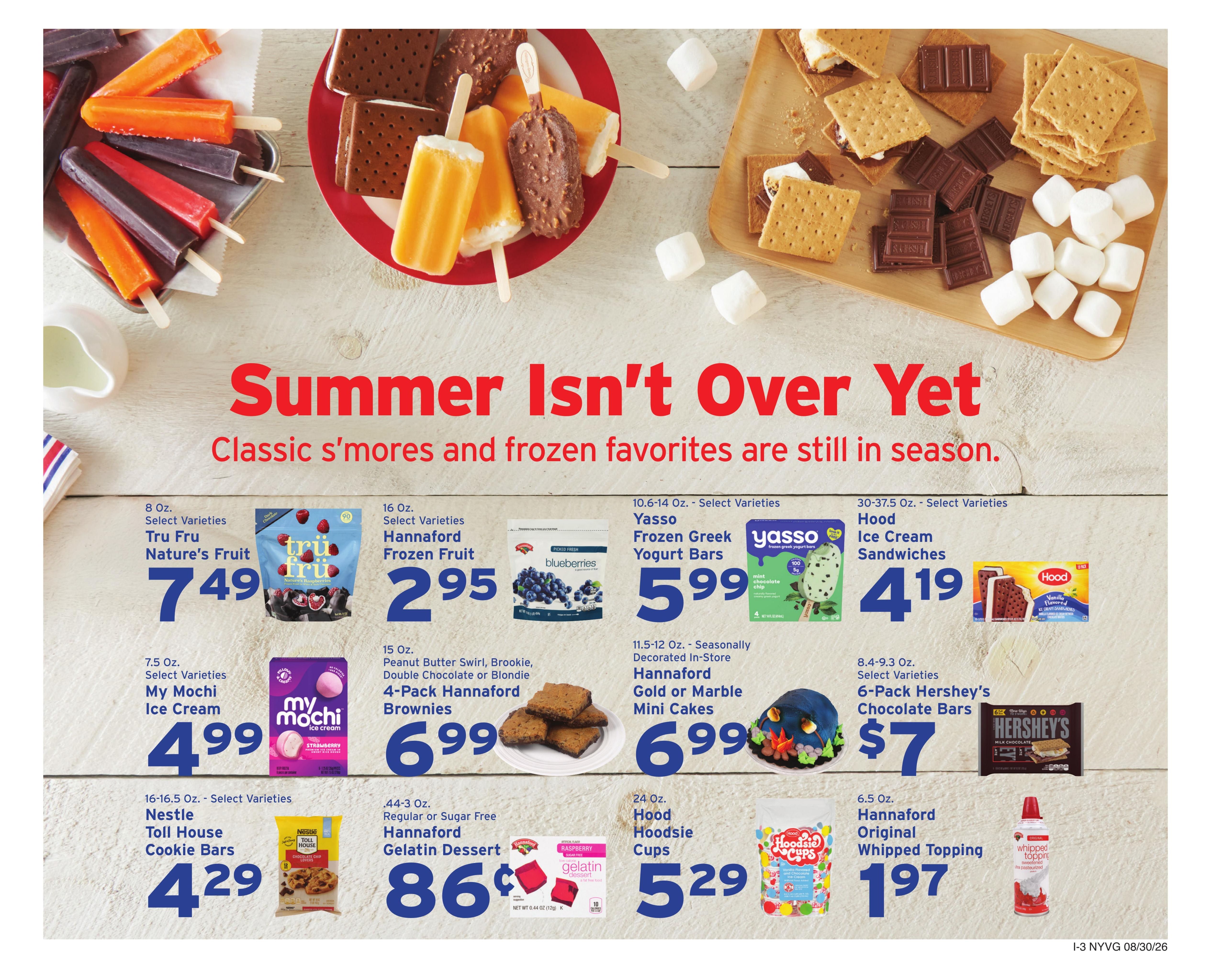 Hannaford (Hyde Park Area, NY) Week 36 Weekly Ad August 30 - September 5, 2026