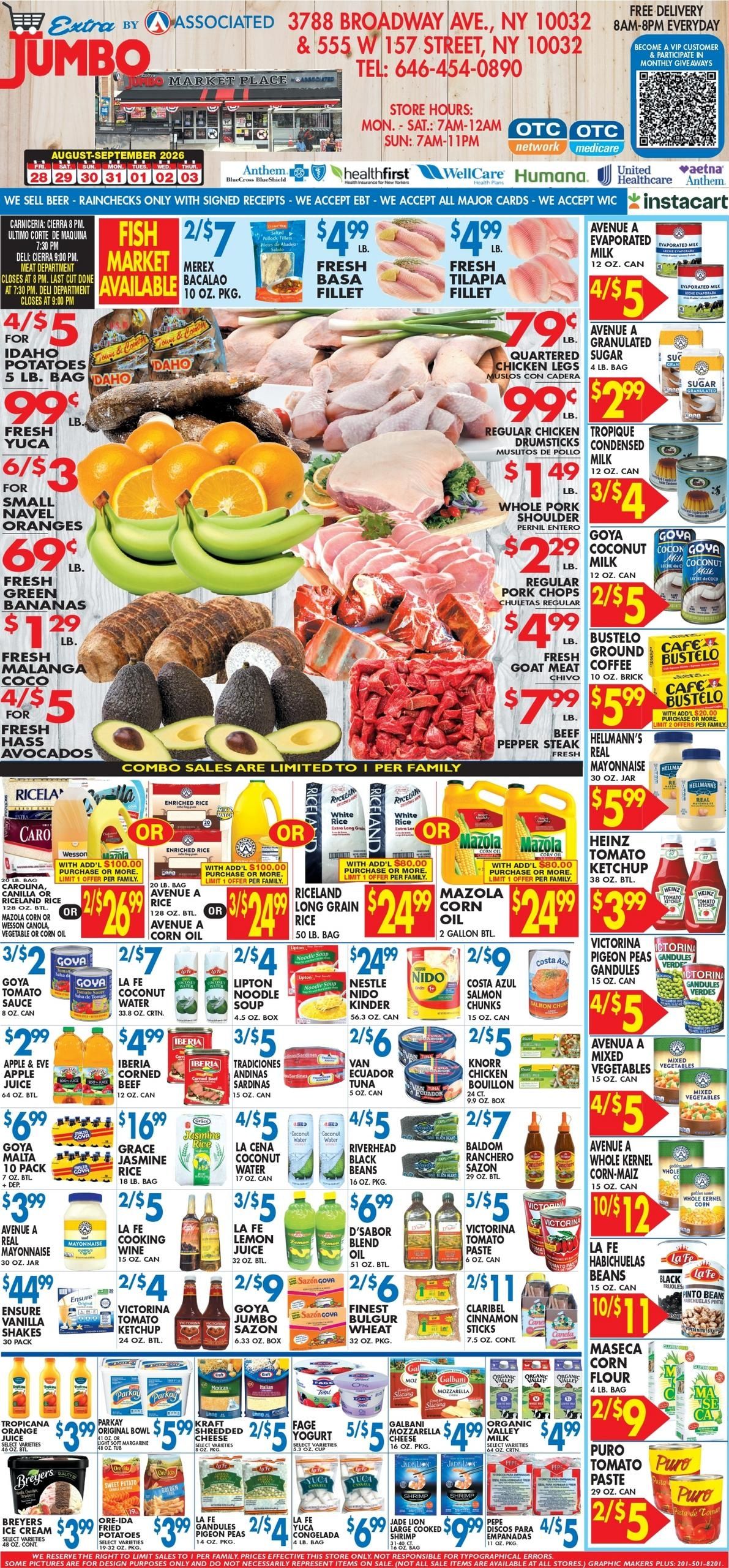 Associated Supermarkets (Palisades Park Area, NJ) Weekly Ad August 28 - September 3, 2026