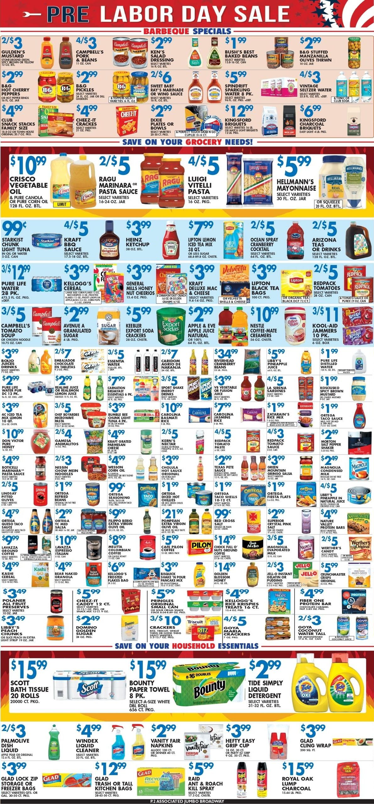 Associated Supermarkets (Palisades Park Area, NJ) Weekly Ad August 28 - September 3, 2026