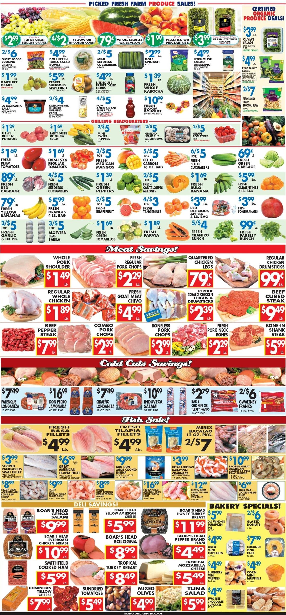 Associated Supermarkets (Palisades Park Area, NJ) Weekly Ad August 28 - September 3, 2026