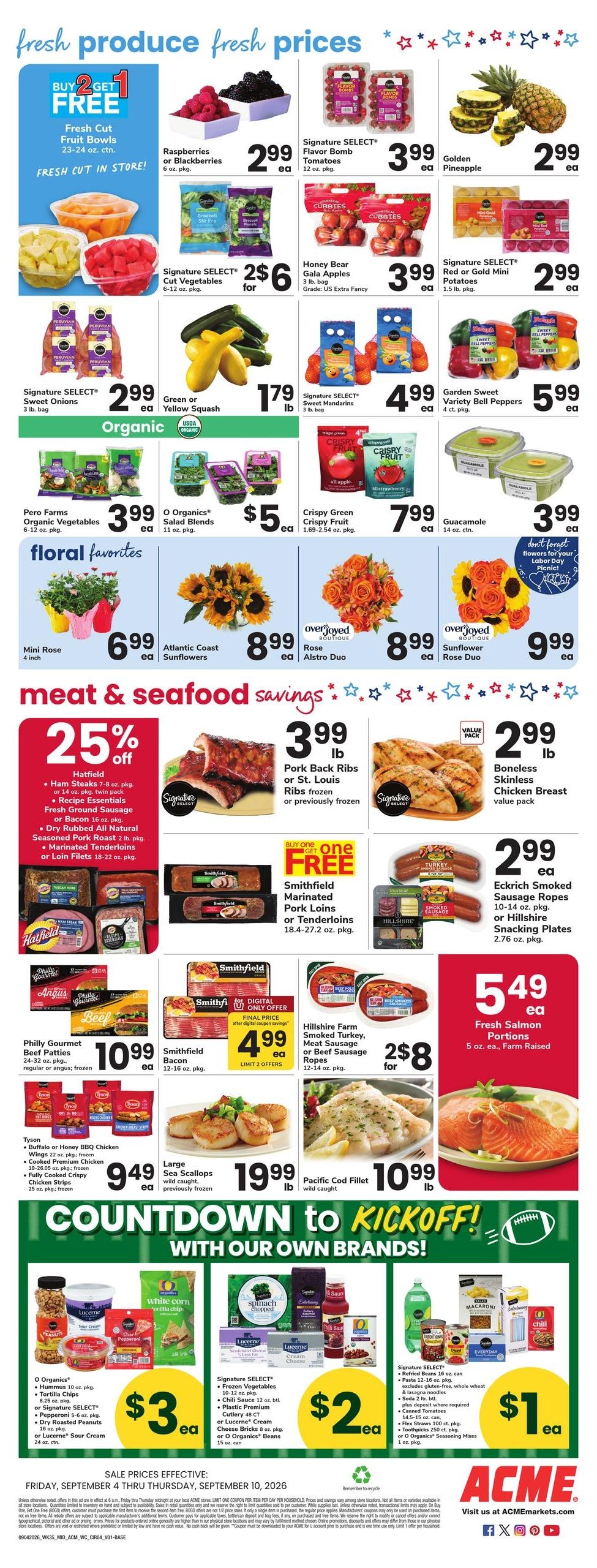 Acme Markets (Stamford Area, CT) Weekly Ad September 4 - 10, 2026