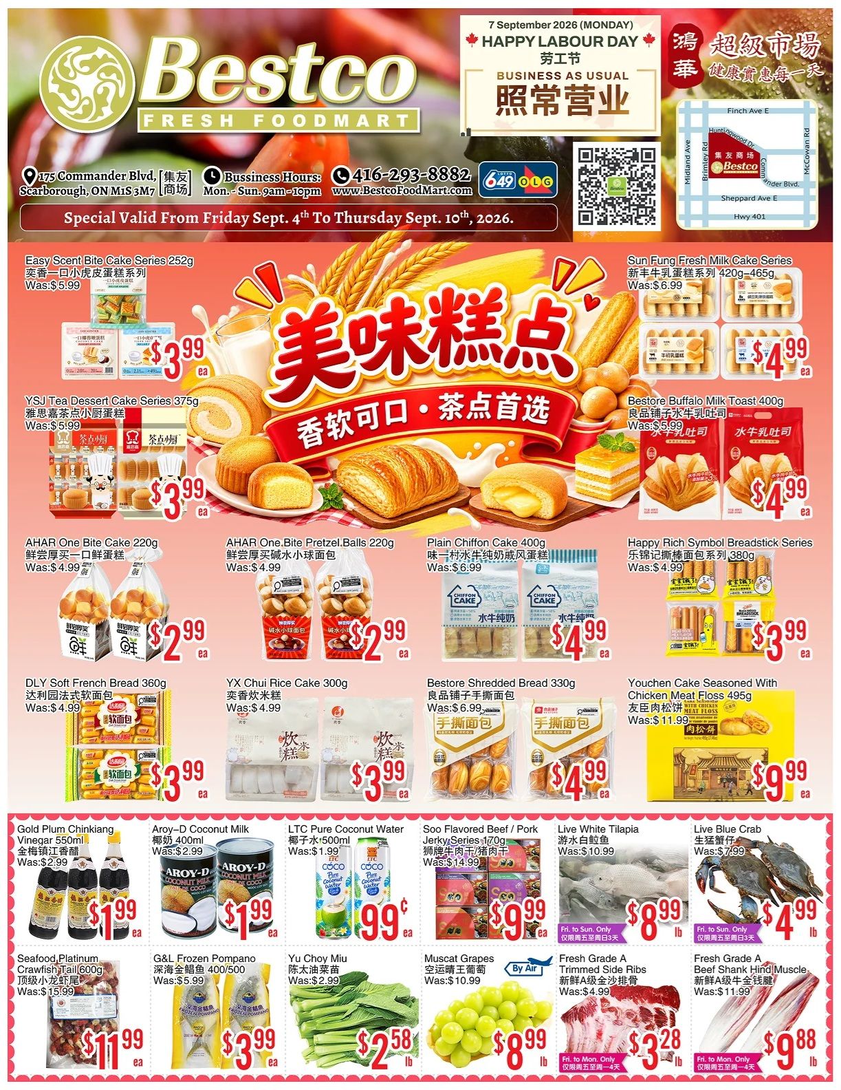 BestCo Food Mart (Scarborough) Flyer September 4 to 10