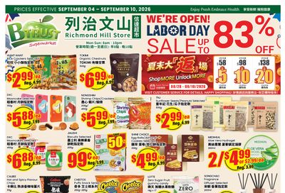 Btrust Supermarket (Richmond Hill) Flyer September 4 to 10