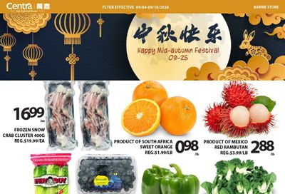 Centra Foods (Barrie) Flyer September 4 to 10