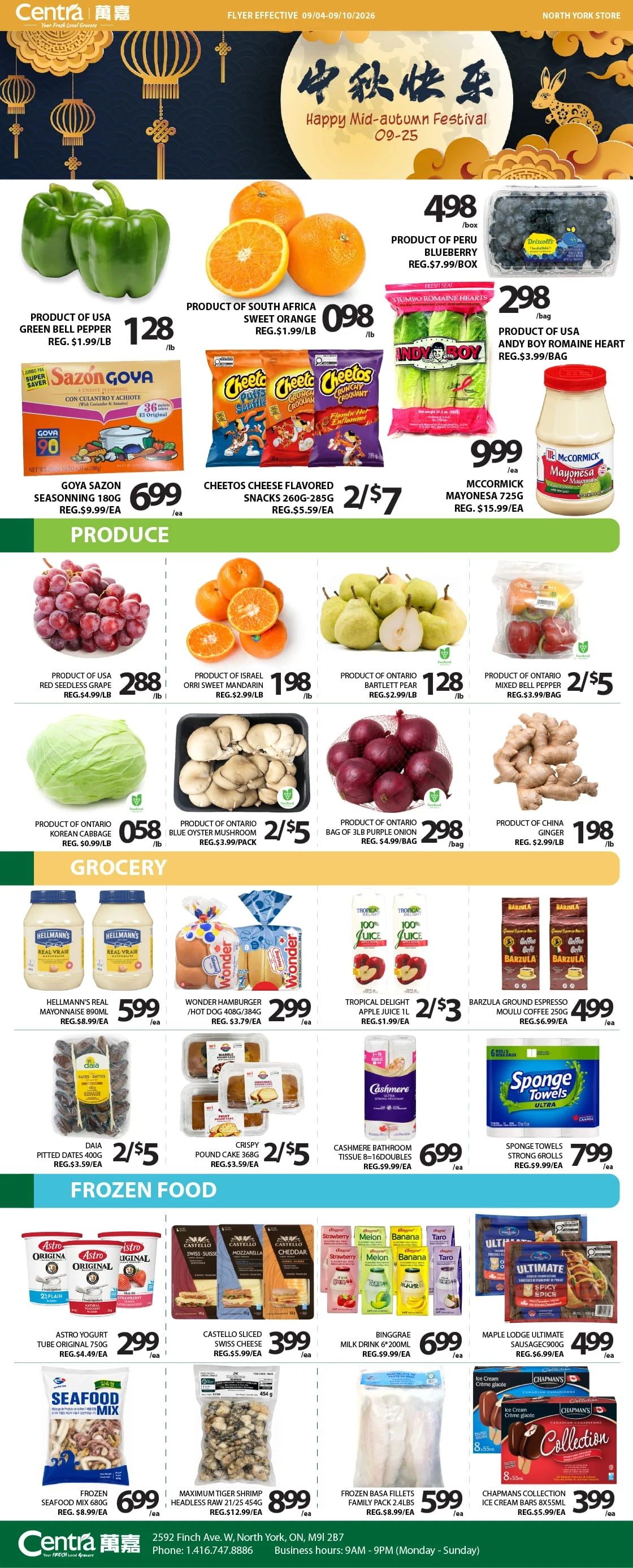 Centra Foods (North York) Flyer September 4 to 10
