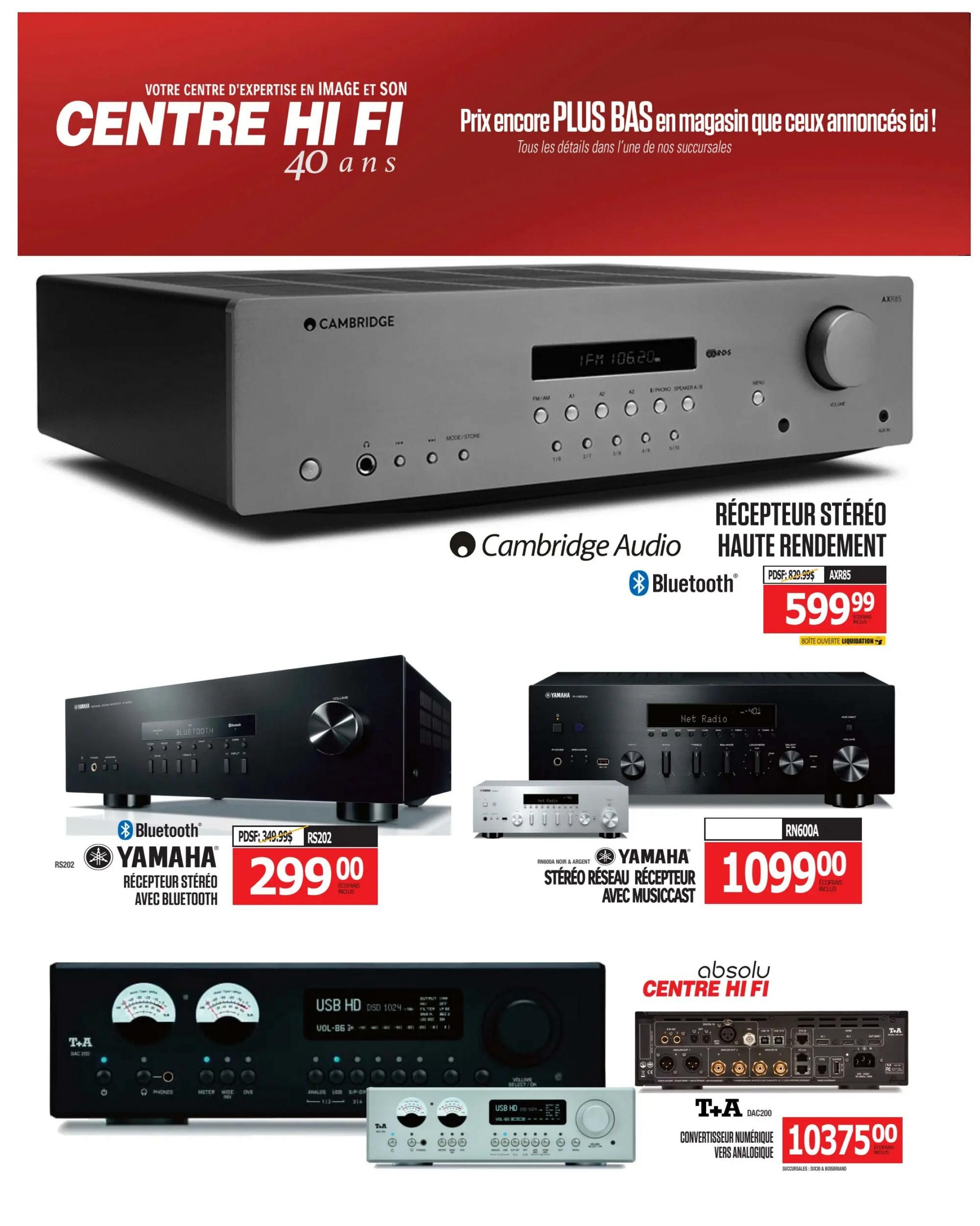 Centre Hi-Fi Flyer September 4 to 10