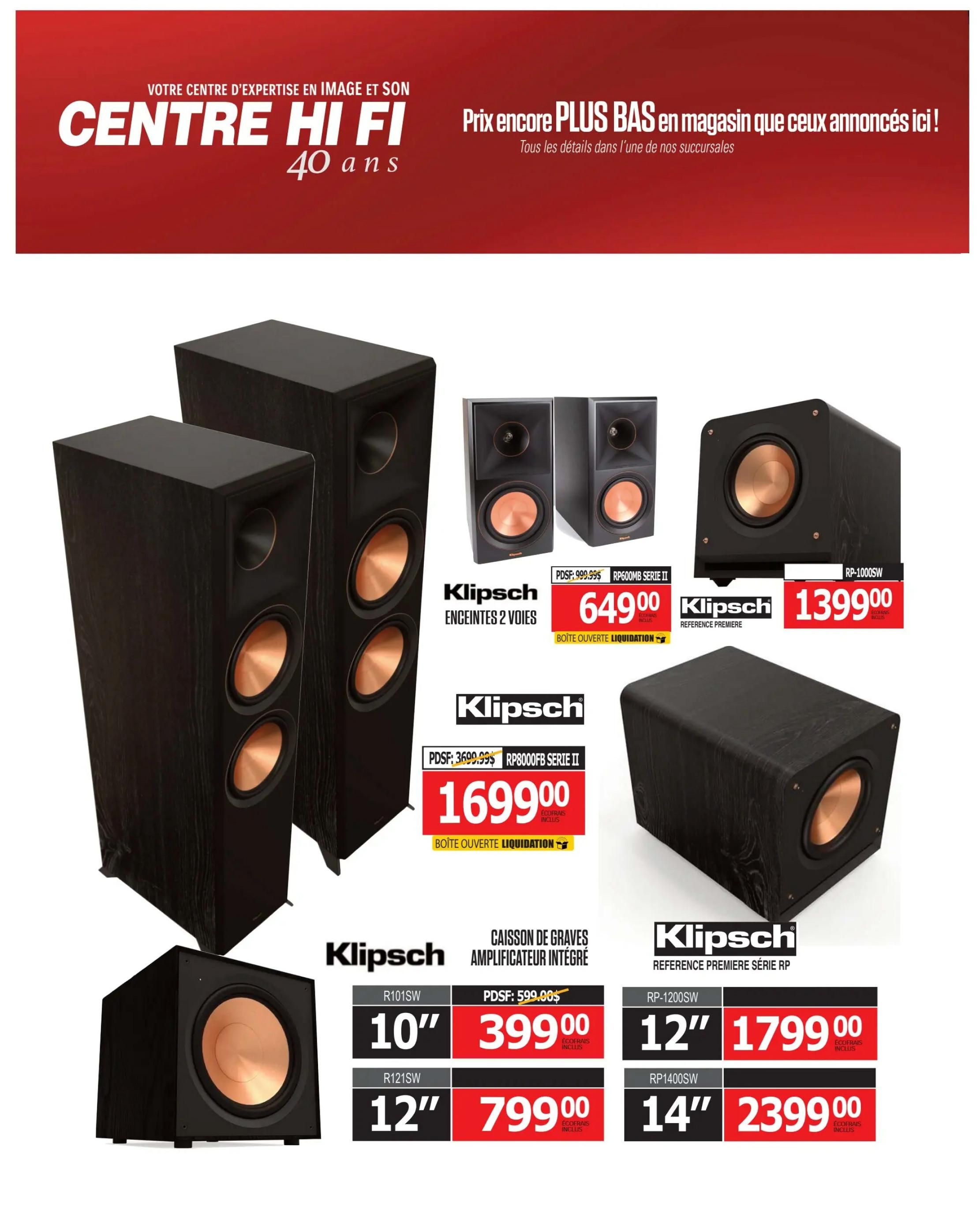 Centre Hi-Fi Flyer September 4 to 10
