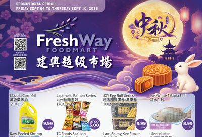 FreshWay Foodmart Flyer September 4 to 10
