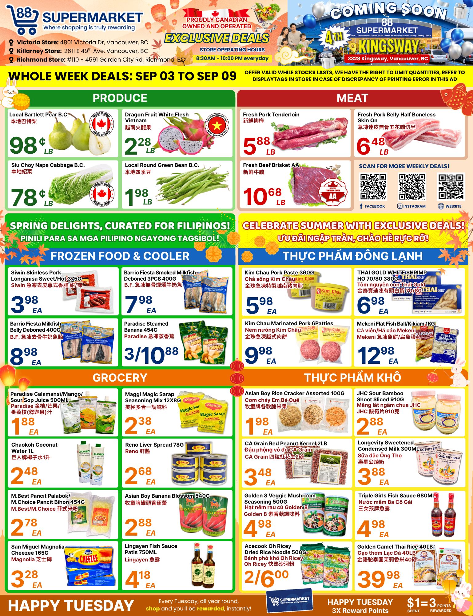 88 Supermarket Flyer September 3 to 9