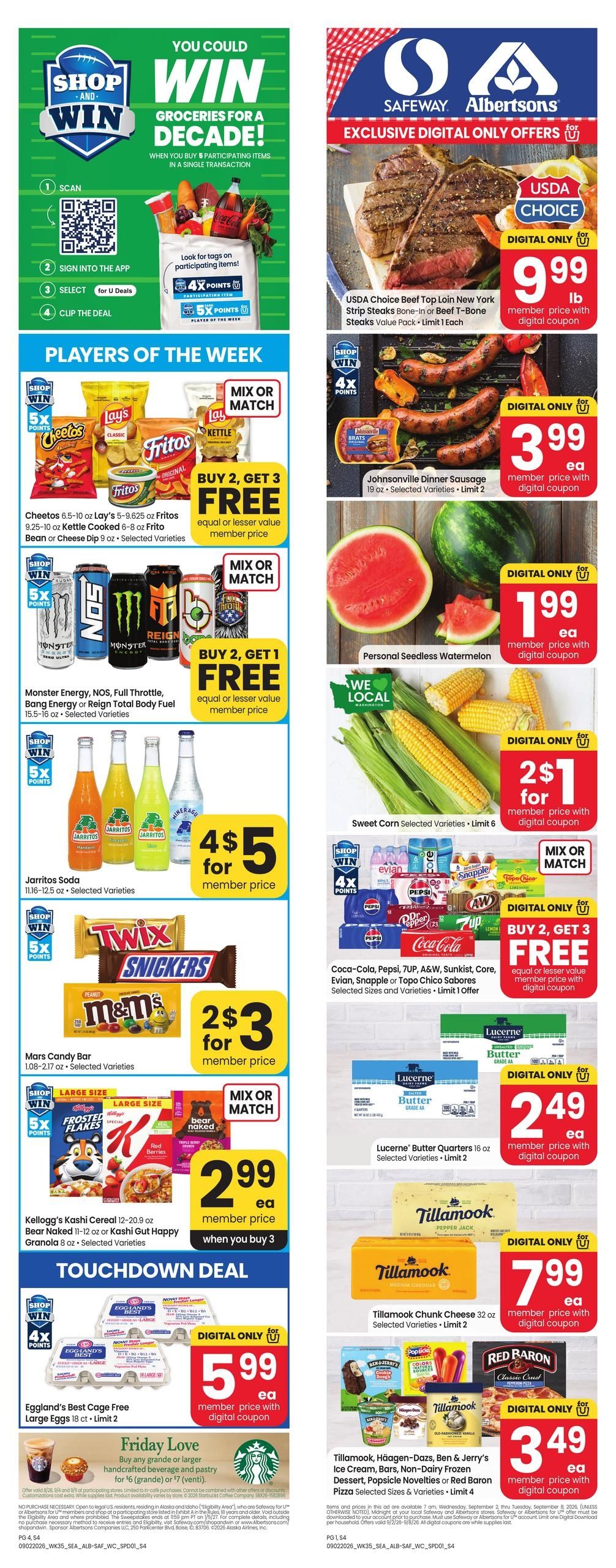 Albertsons (Culdesac Area, ID) Weekly Ad September 2 - 8, 2026