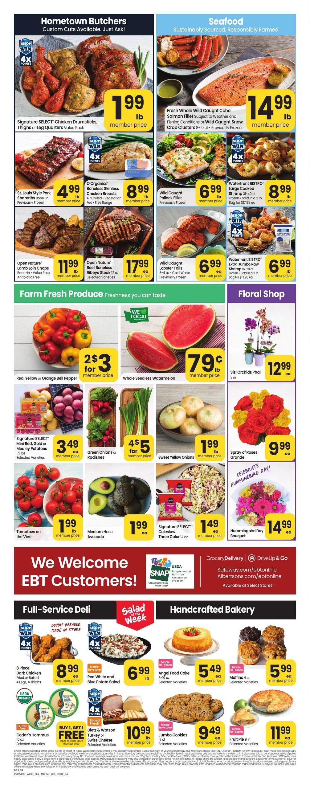 Albertsons (Culdesac Area, ID) Weekly Ad September 2 - 8, 2026
