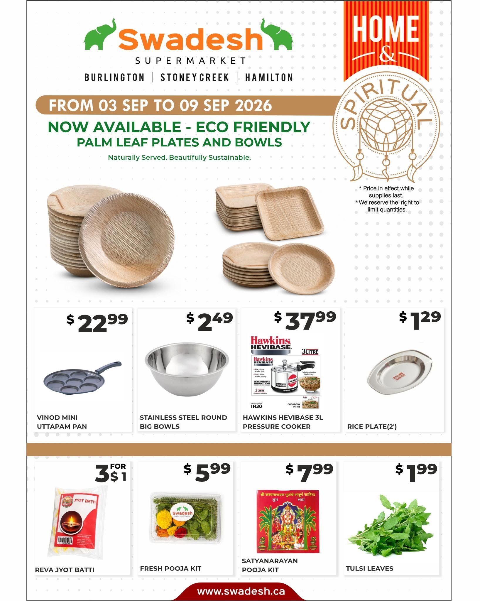 Swadesh Supermarket Flyer September 3 to 9