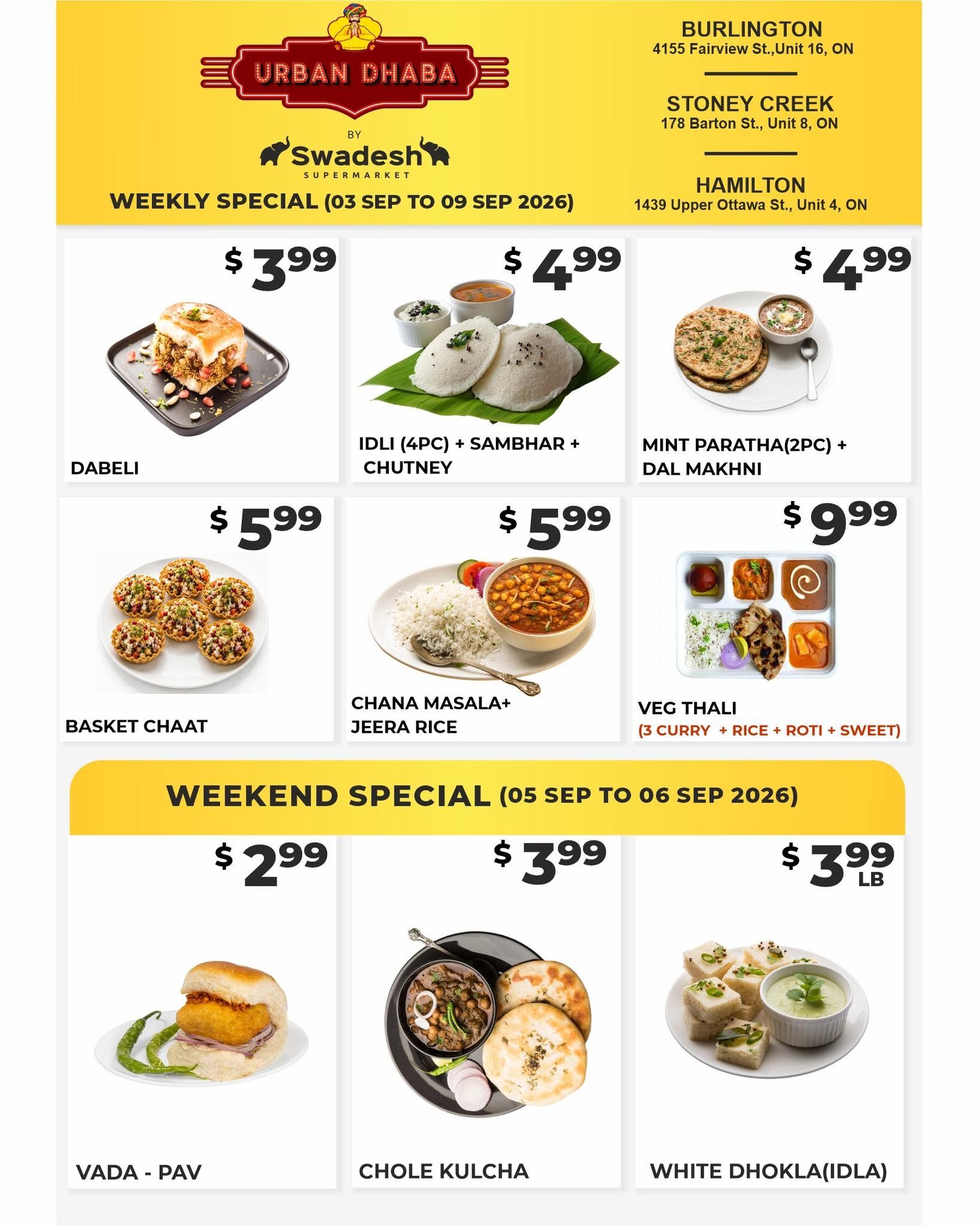 Swadesh Supermarket Flyer September 3 to 9