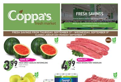 Coppa's Fresh Market Flyer September 3 to 9