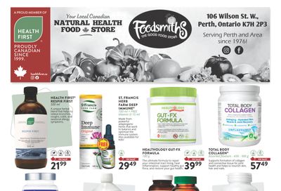 Foodsmith's Health First Monthly Flyer September 1 to 30