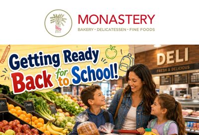 Monastery Bakery Flyer August 27 to September 9