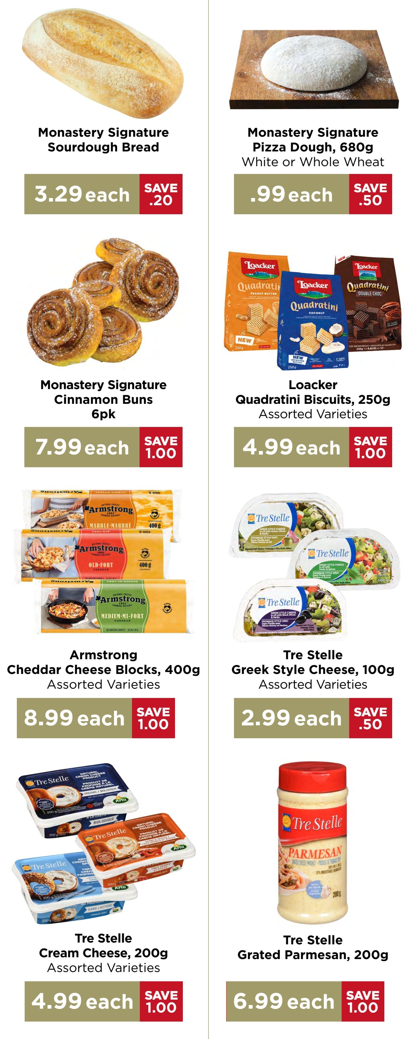 Monastery Bakery Flyer August 27 to September 9