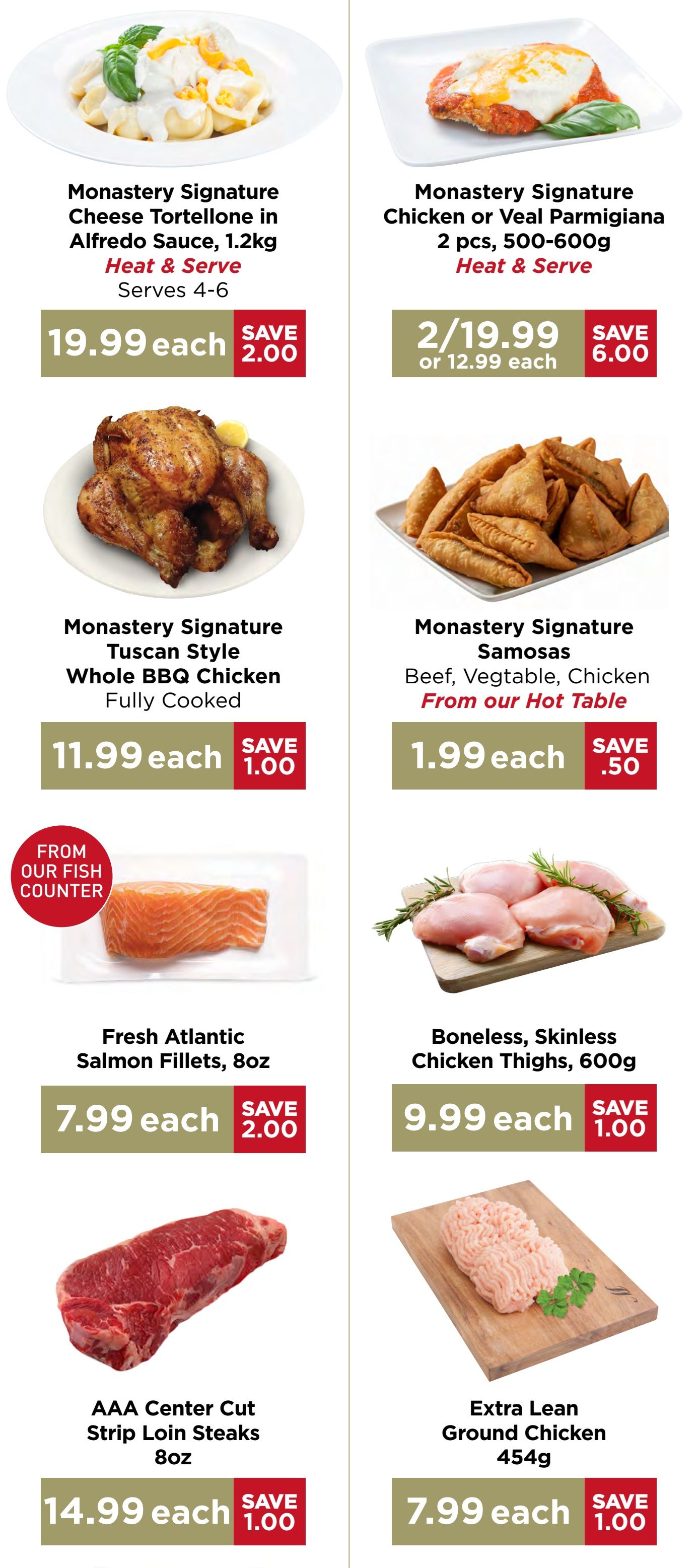 Monastery Bakery Flyer August 27 to September 9