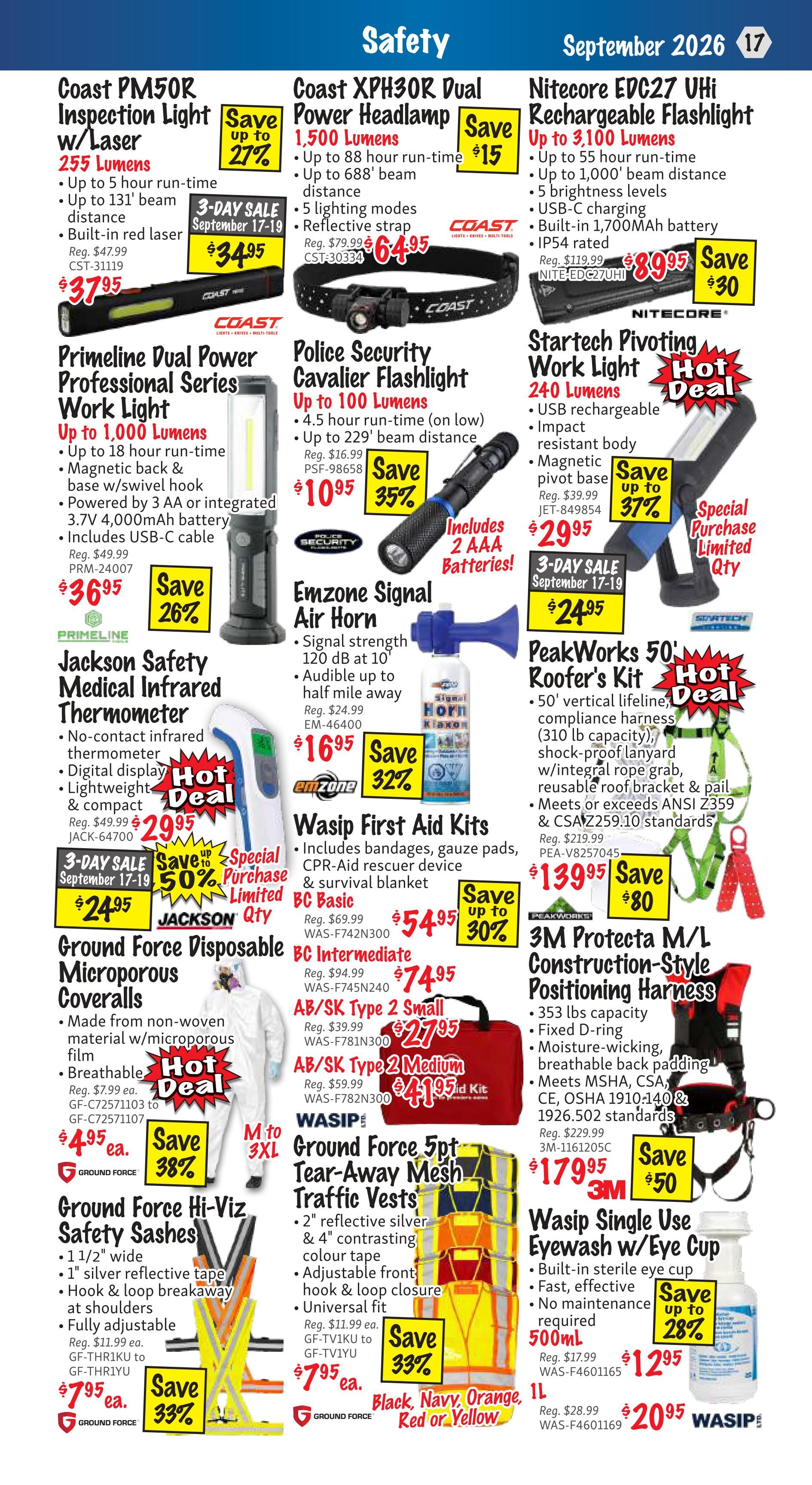 KMS Tools and Equipment Flyer September 1 to 30