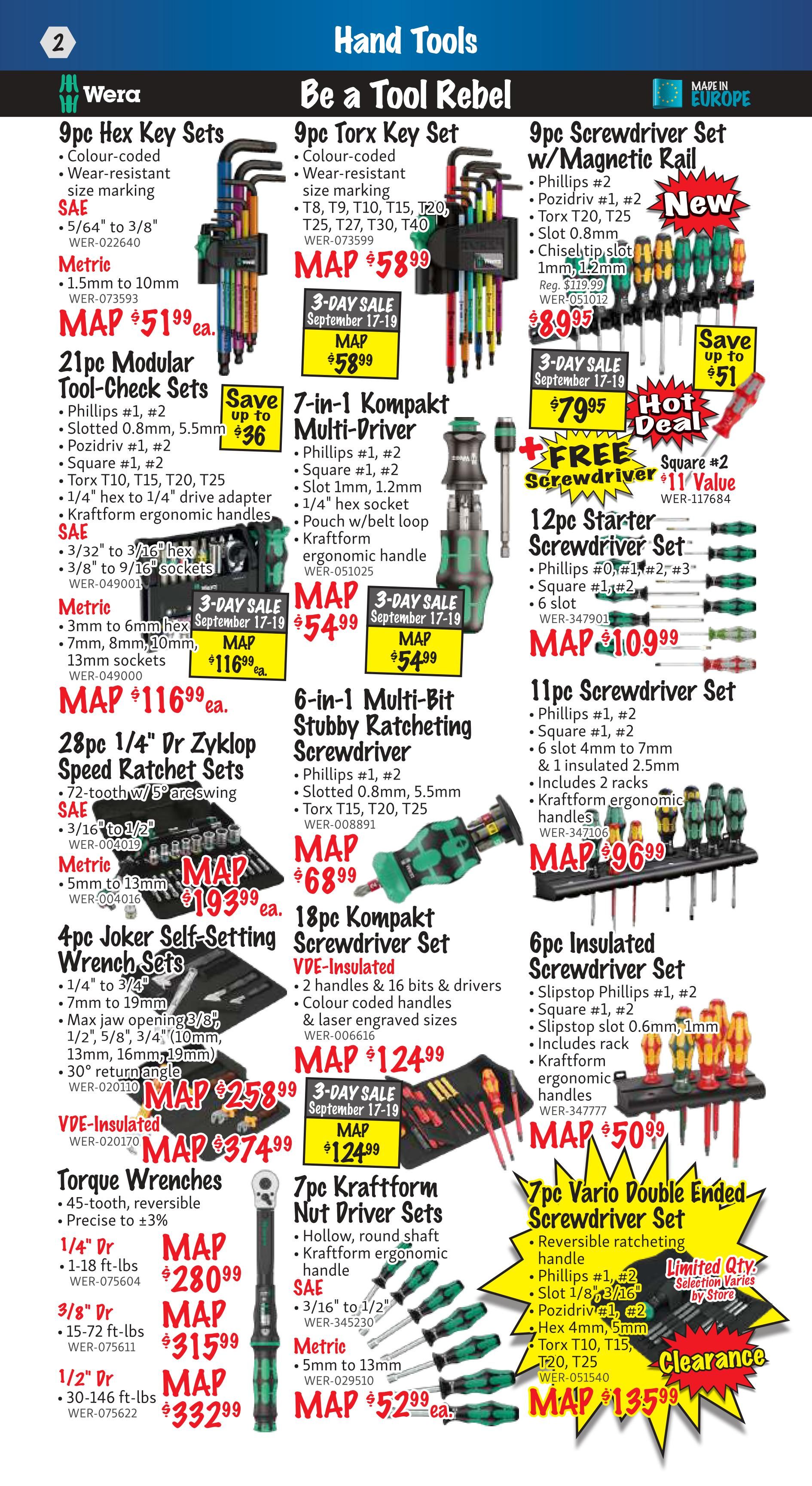 KMS Tools and Equipment Flyer September 1 to 30