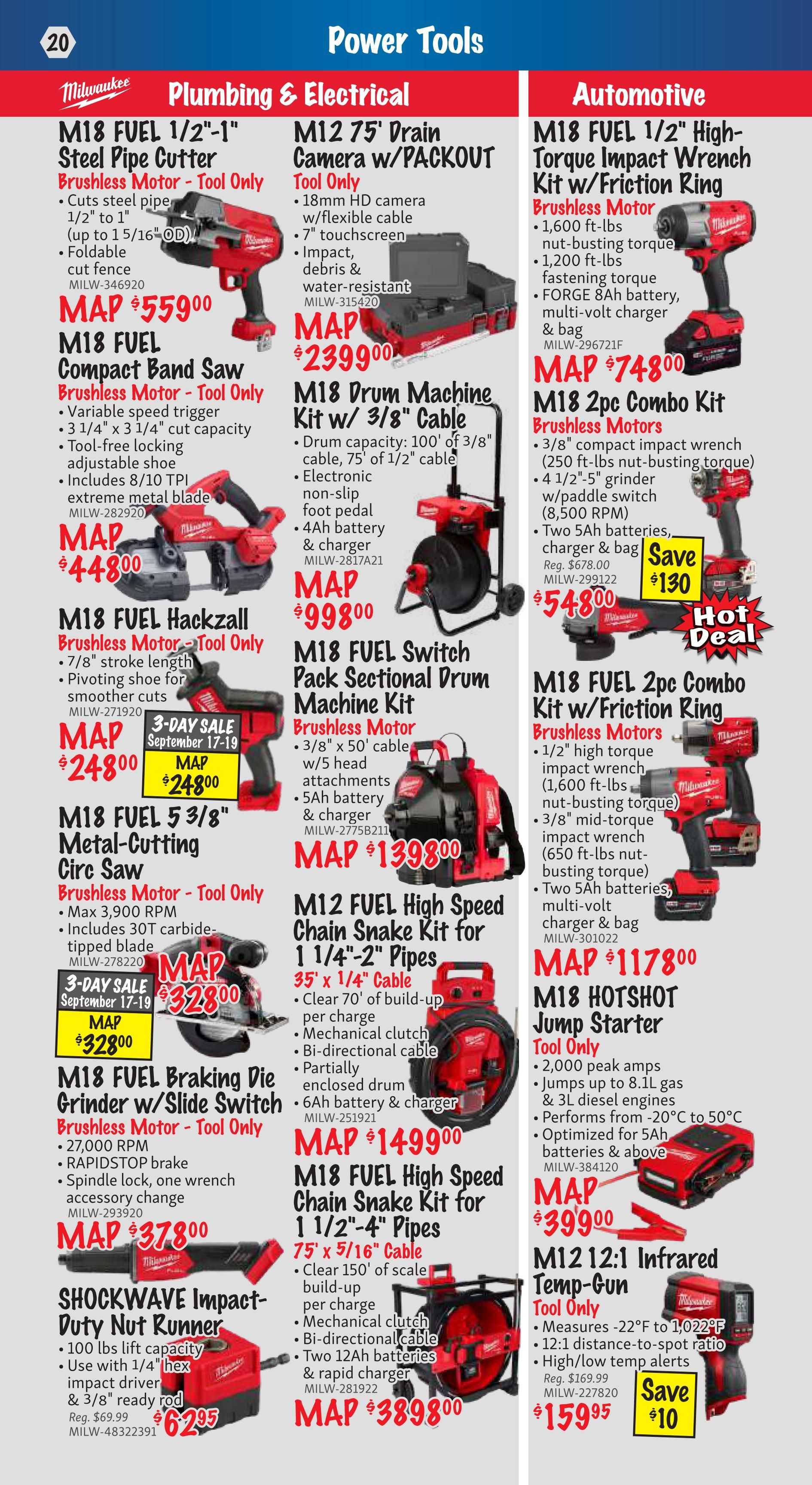 KMS Tools and Equipment Flyer September 1 to 30