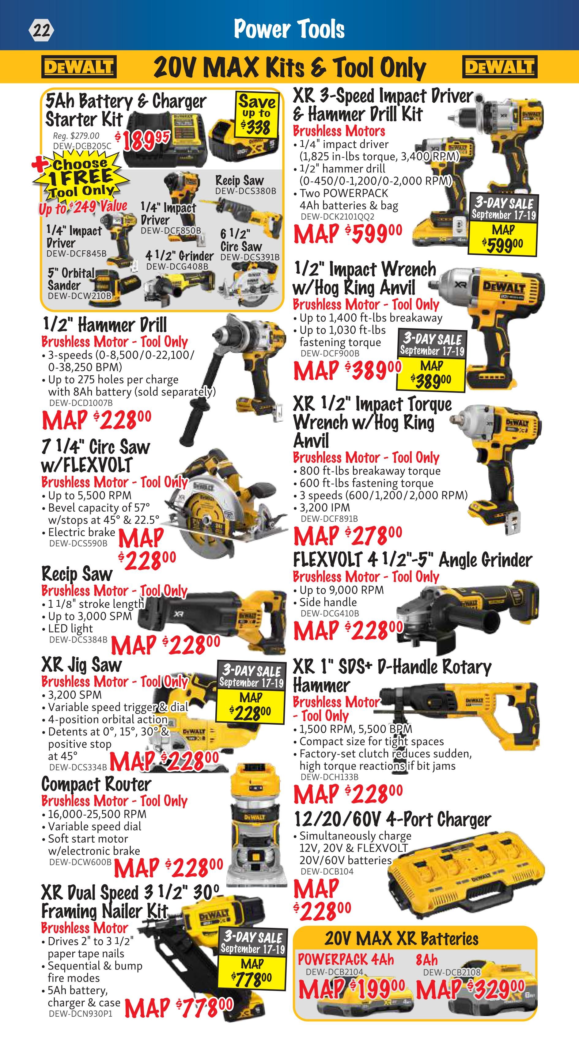KMS Tools and Equipment Flyer September 1 to 30