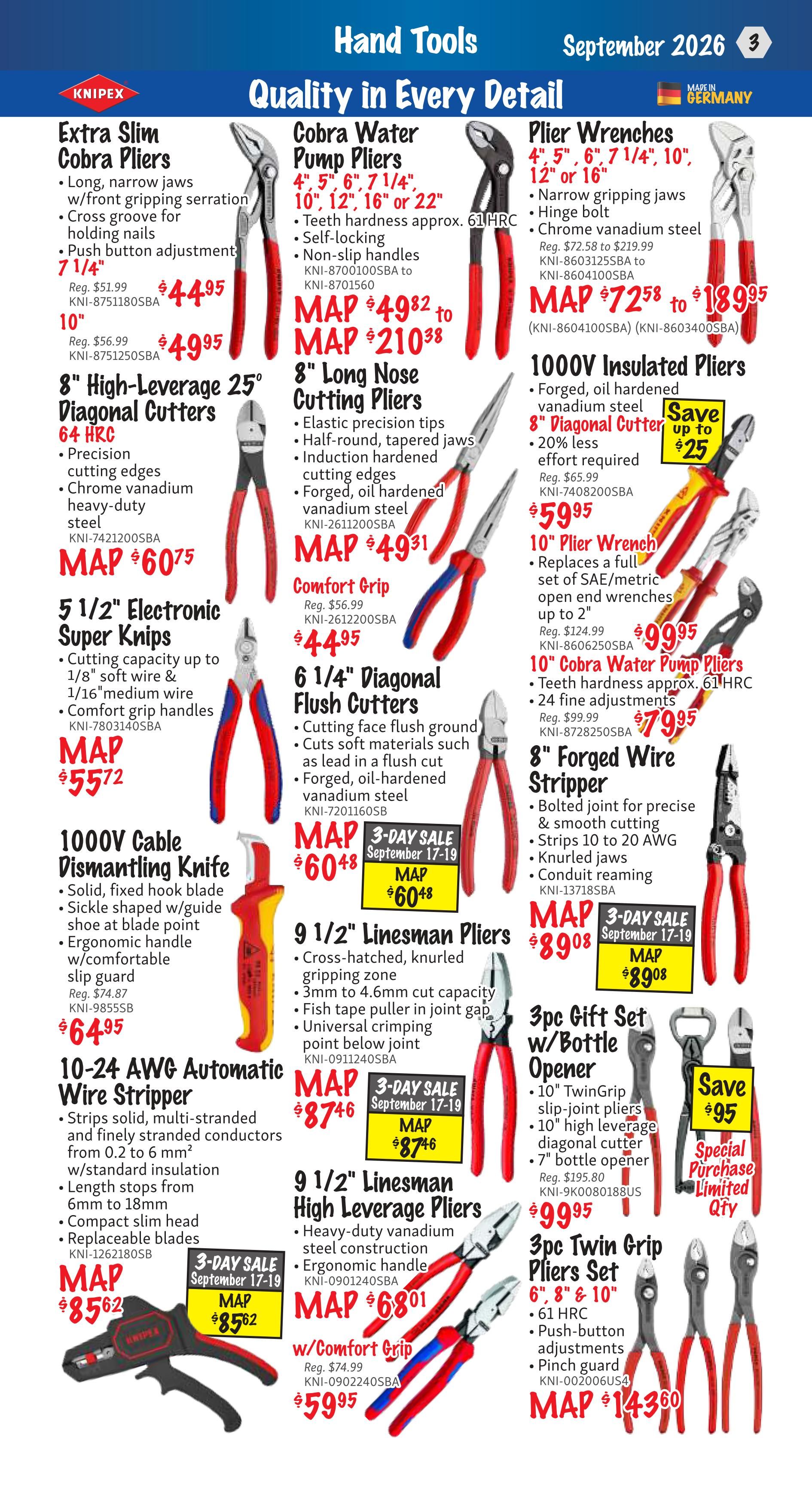 KMS Tools and Equipment Flyer September 1 to 30