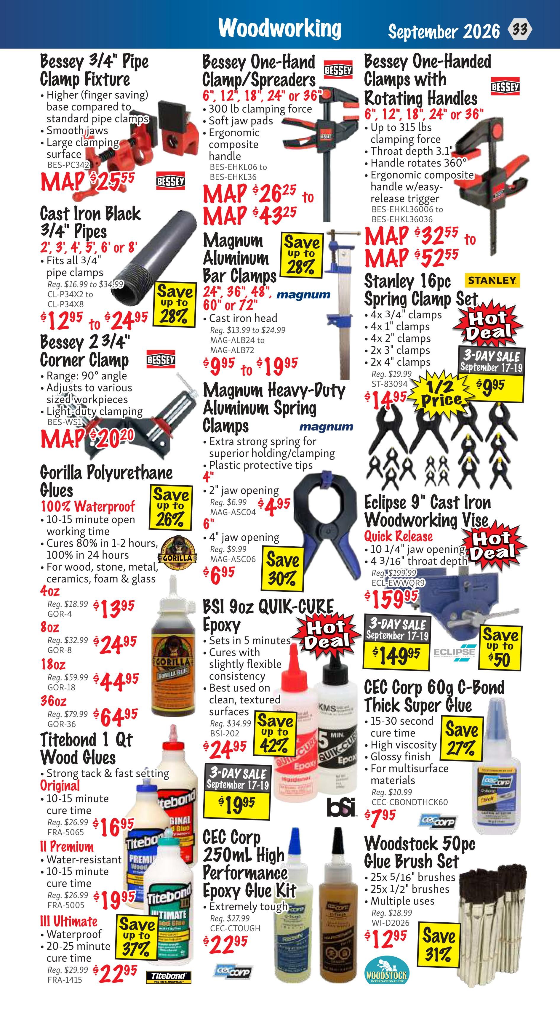 KMS Tools and Equipment Flyer September 1 to 30