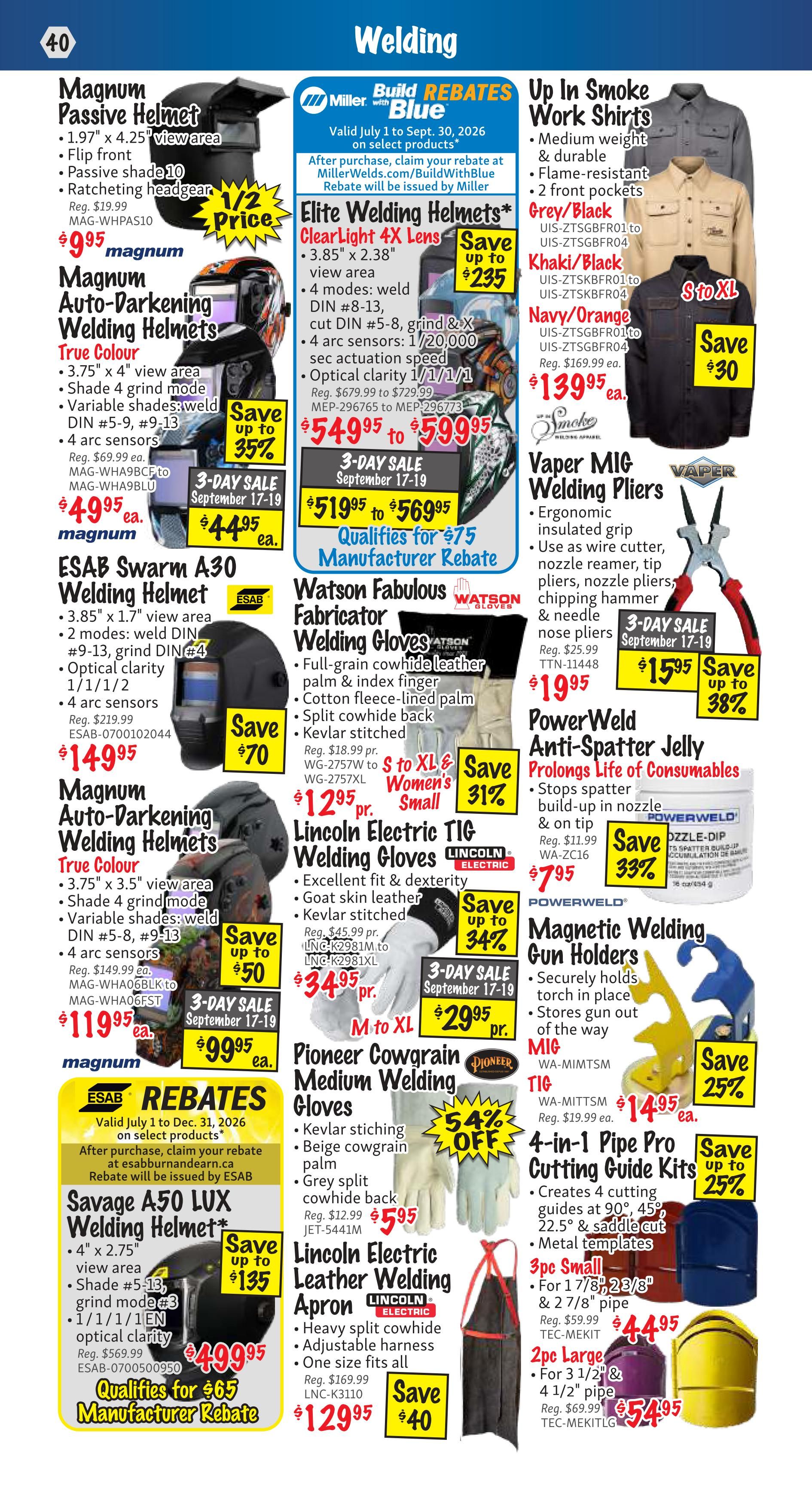 KMS Tools and Equipment Flyer September 1 to 30