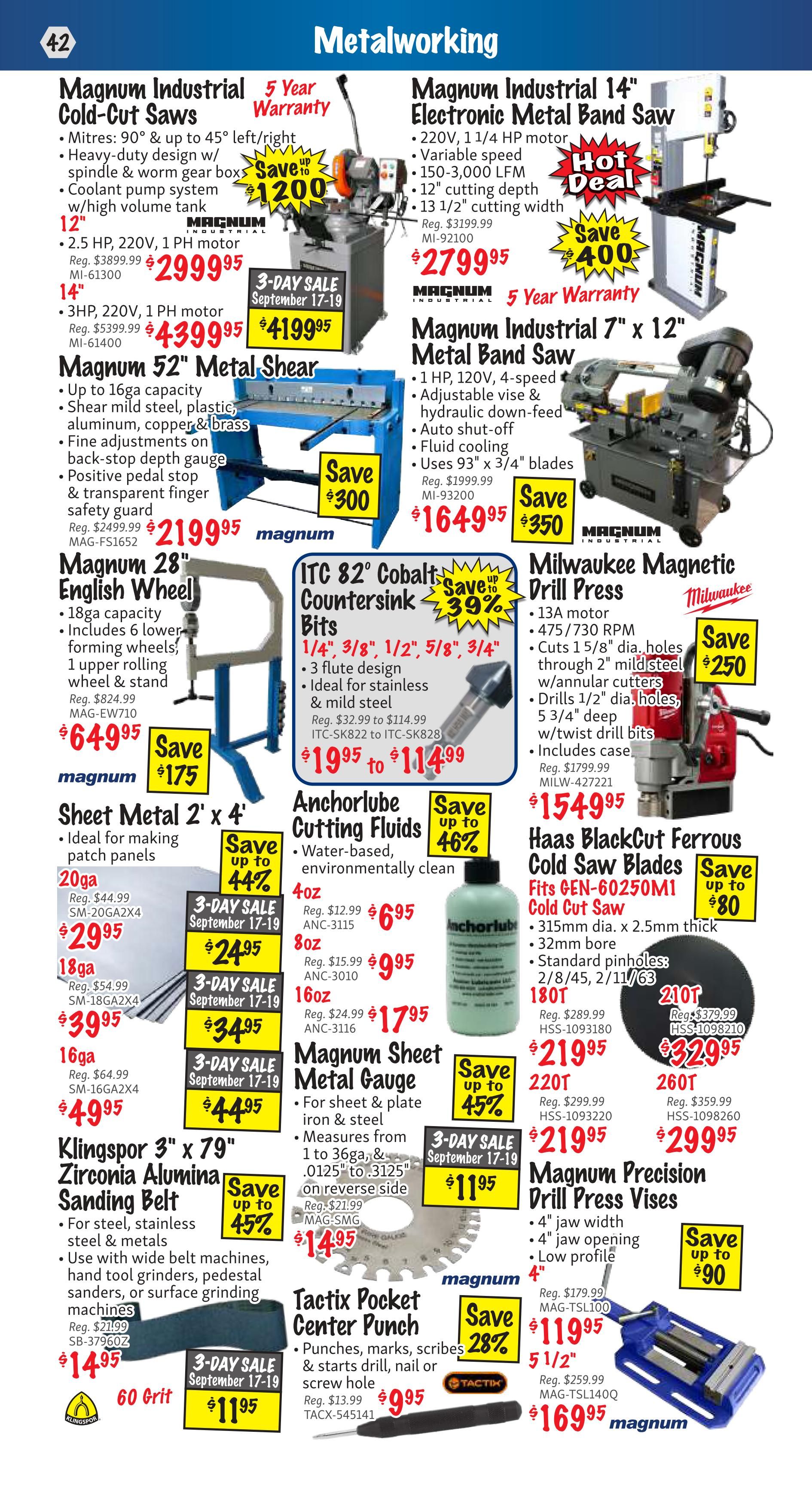 KMS Tools and Equipment Flyer September 1 to 30