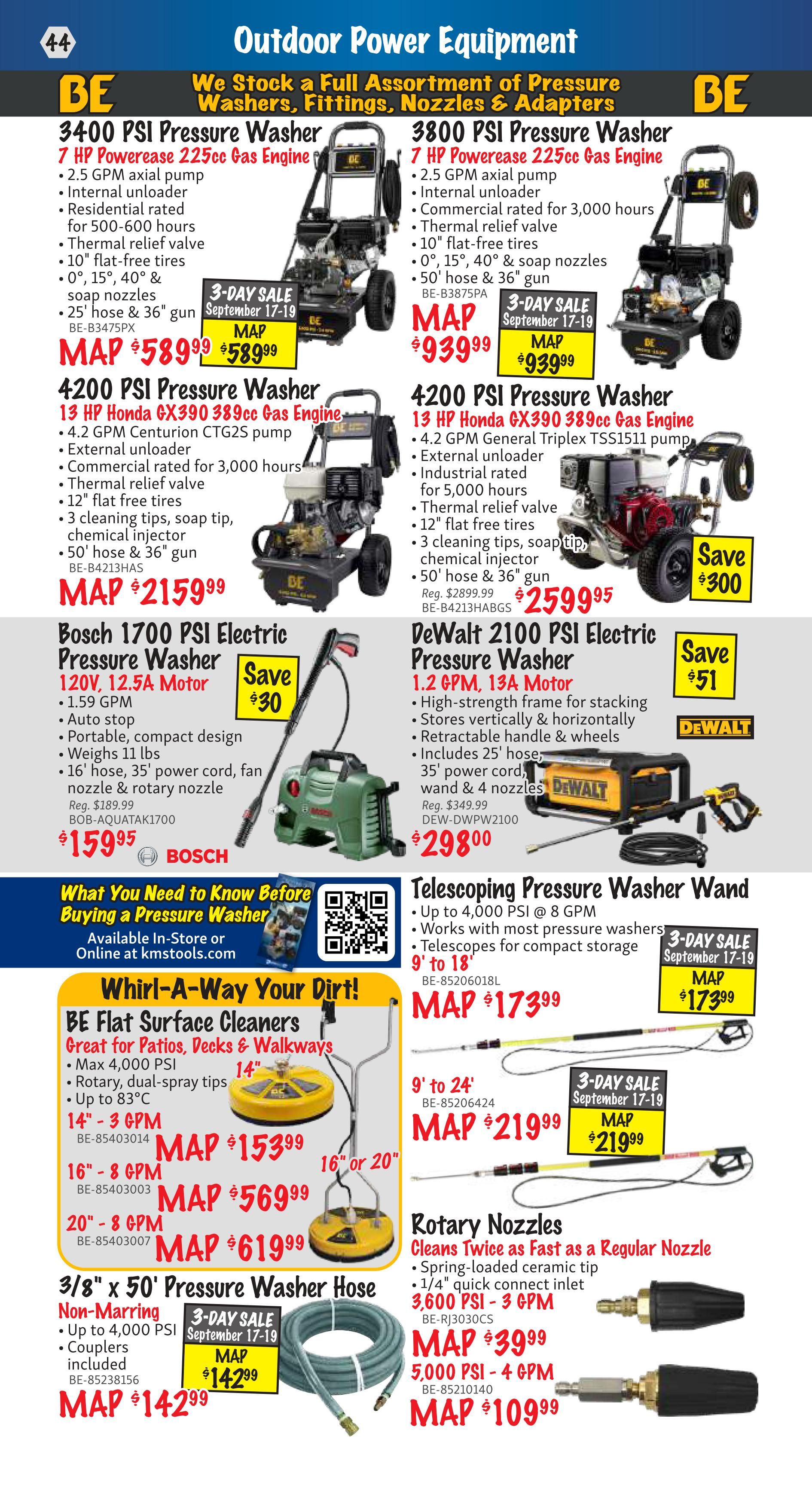 KMS Tools and Equipment Flyer September 1 to 30