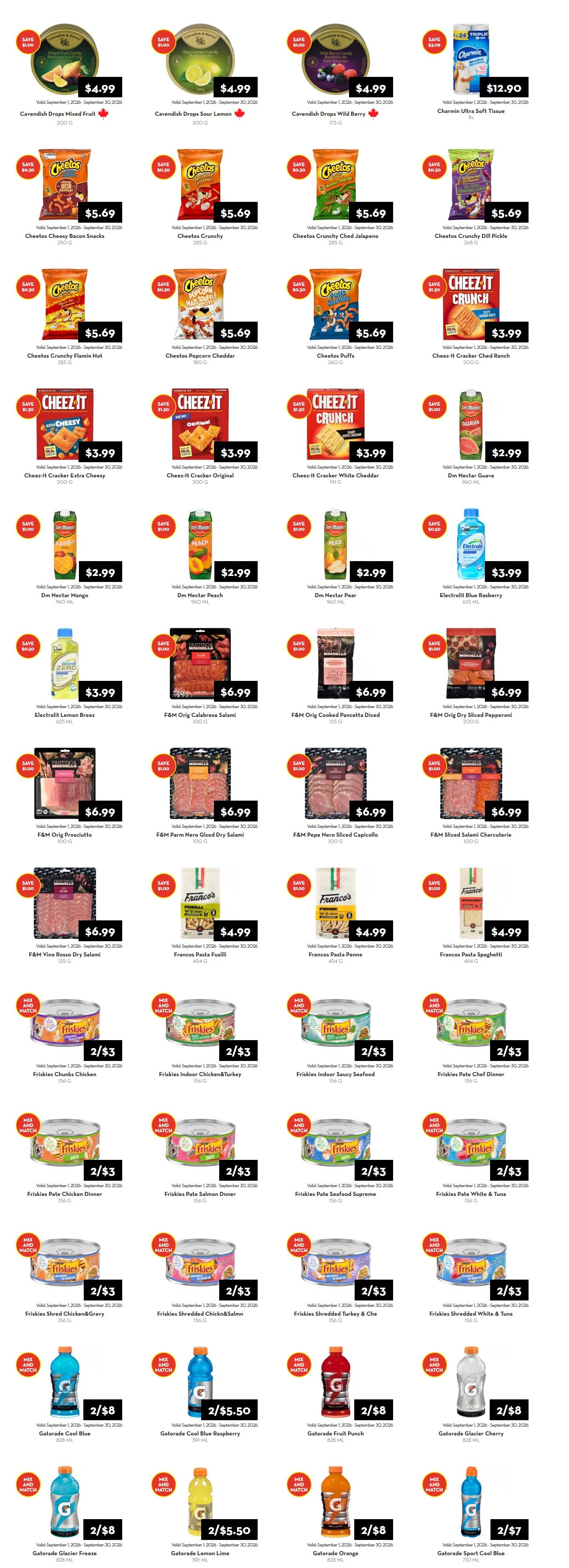 Rabba In-Store Deals September 1 to 30