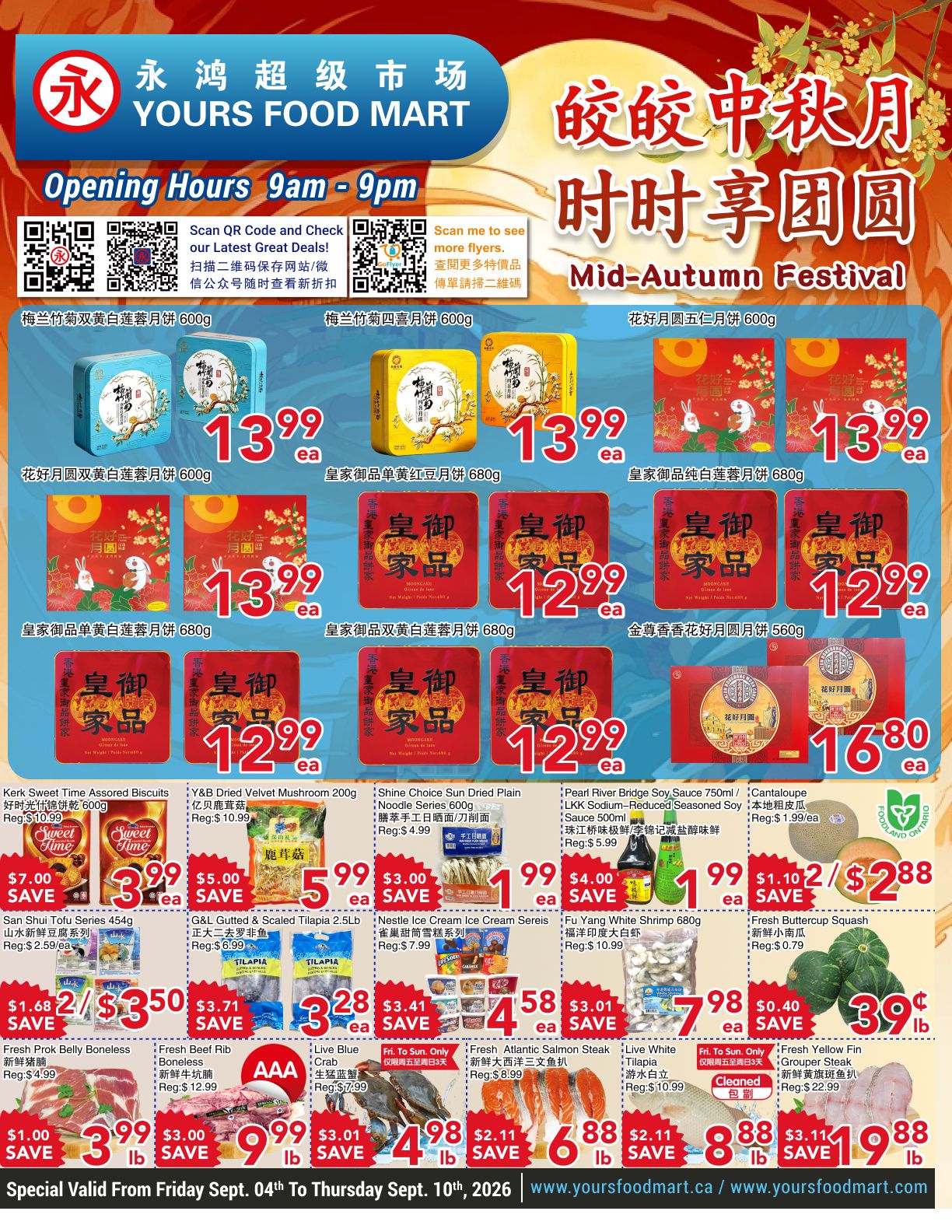 Yours Food Mart Flyer September 4 to 10