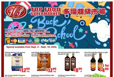 Top Food Supermarket Flyer September 4 to 10