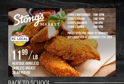 Stong's Market Flyer September 4 to 17