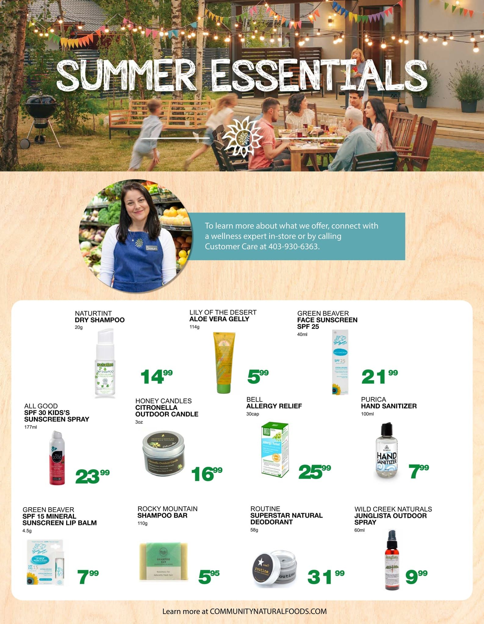 Community Natural Foods Flyer July 8 to 14