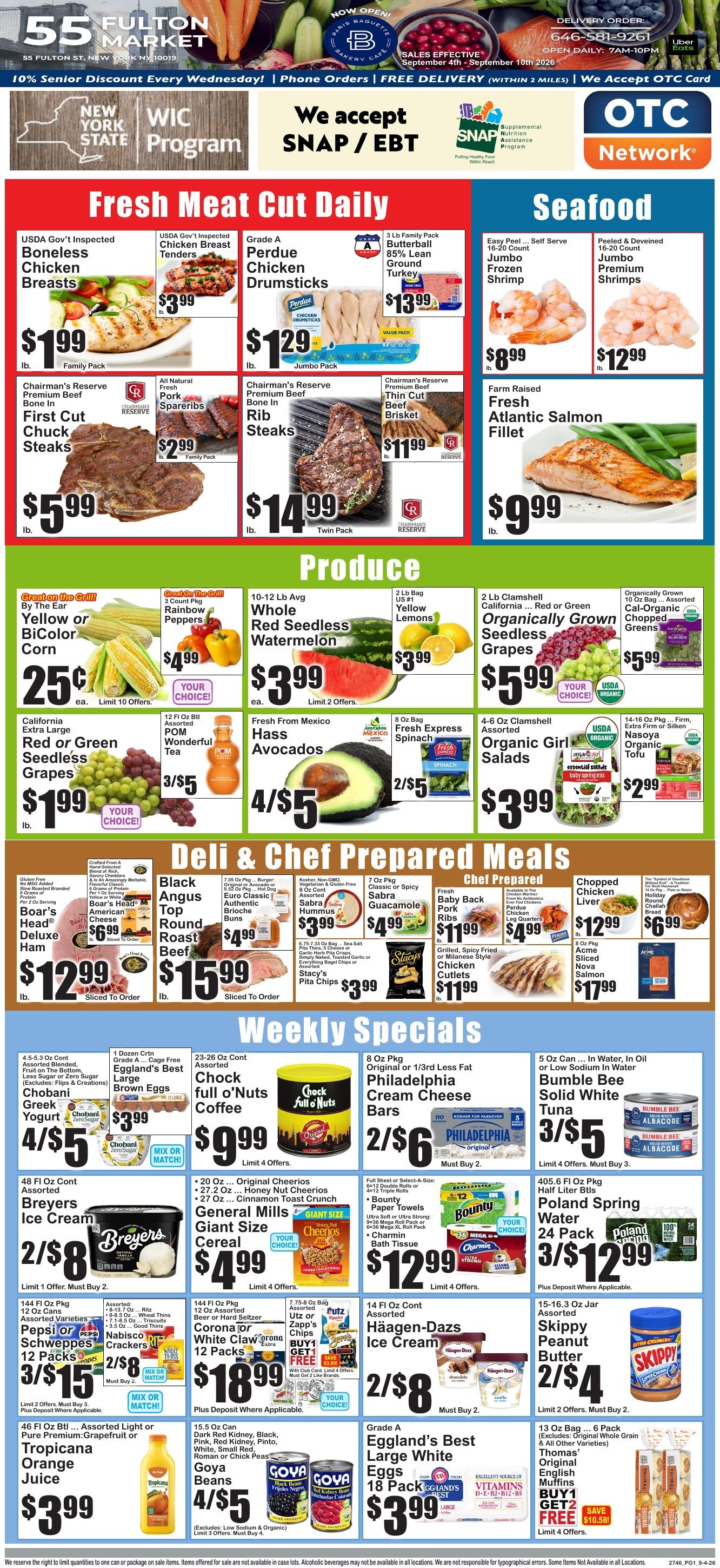 55 Fulton Market Weekly Ad September 4 - 10, 2026