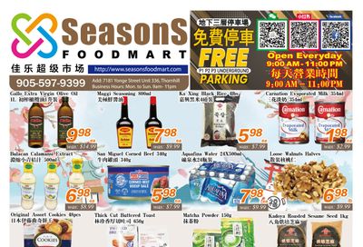Seasons Food Mart (Thornhill) Flyer September 4 to 10