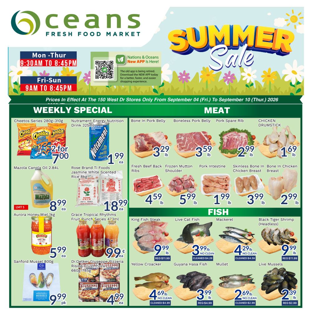 Oceans Fresh Food Market (Brampton) Flyer September 4 to 10