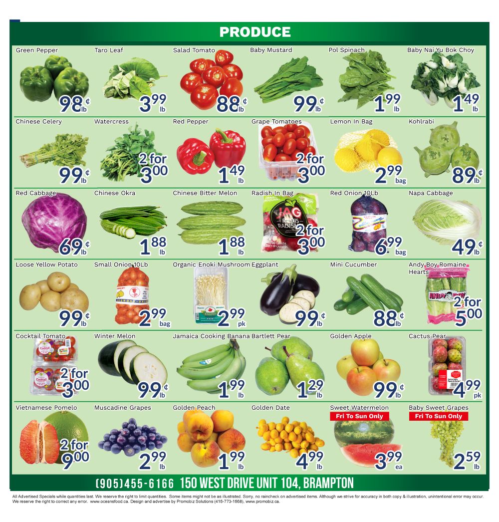 Oceans Fresh Food Market (Brampton) Flyer September 4 to 10