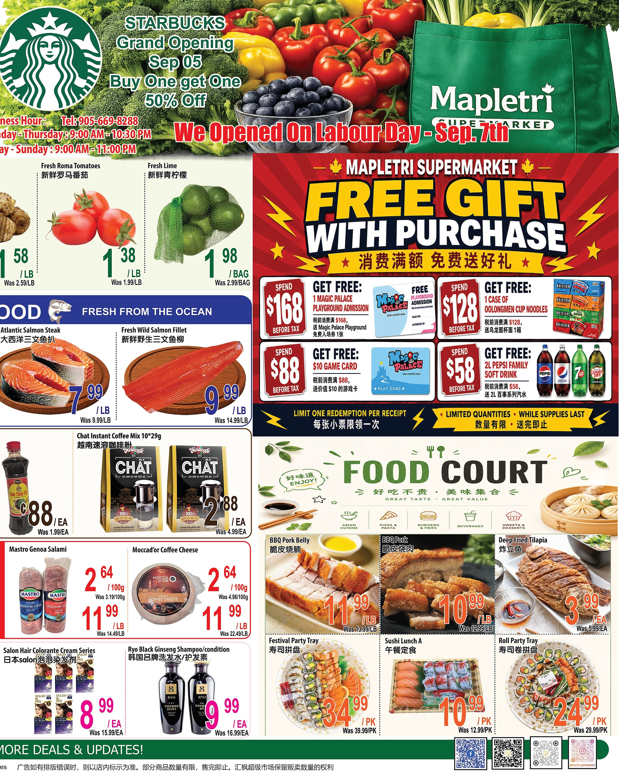 Mapletri Supermarket Flyer September 4 to 10